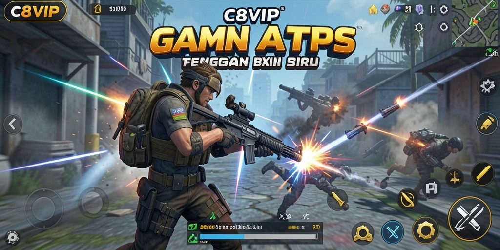 Tangkapan layar gameplay C8VIP yang mengesankan dan penuh aksi.