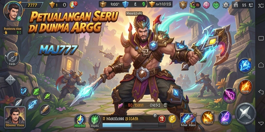 Screenshot gameplay MAJ777 menampilkan pertarungan mendebarkan dalam dunia ARPG.