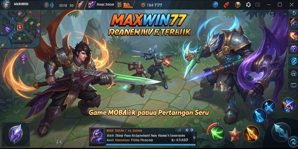 Gameplay seru dalam MAXWIN77 dengan pertarungan strategi tim yang menegangkan.