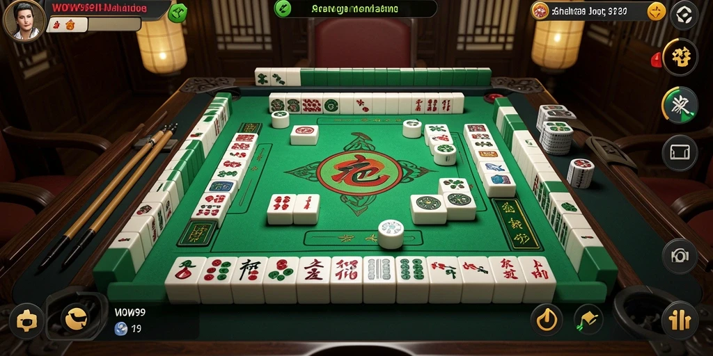 Tampilan gameplay Mahjong WOW99 yang menawan dan menantang.